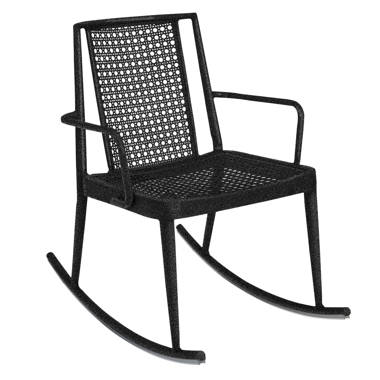 Outdoor iron rocking online chair